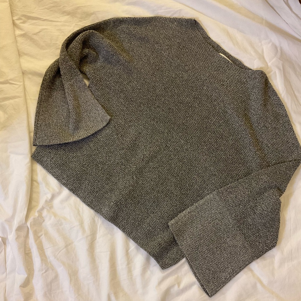 Prologue Oversized Sweater with Drapey Slitted Sleeves